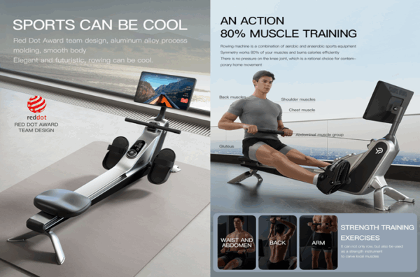 ROWING MACHINE - V5 LED